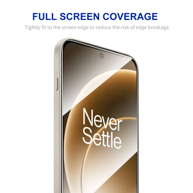 Protections d'écran OnePlus 15 en verre trempé Full Size (2 pièces)