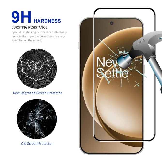 Protections d'écran OnePlus 15 en verre trempé Full Size (2 pièces)