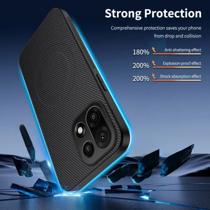 Coque OnePlus 15 Carbone Magnétique avec 2 Verres Trempés