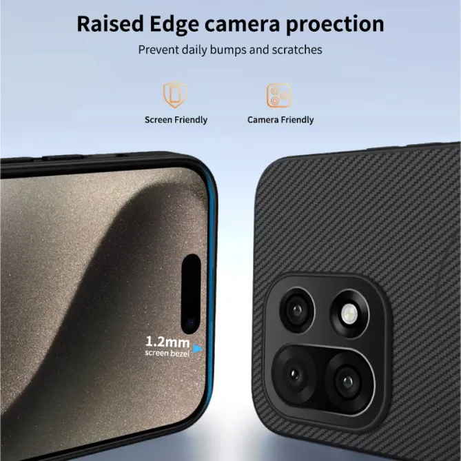 Coque OnePlus 15 Carbone Magnétique avec 2 Verres Trempés