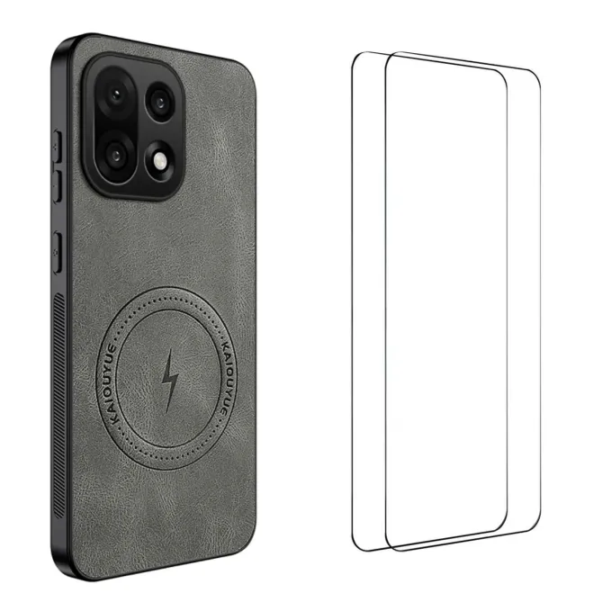 Coque OnePlus 15 Magnétique Nappa avec 2 verre trempé