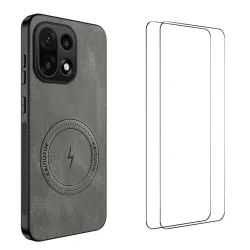 Coque OnePlus 15 Magnétique Nappa avec 2 verre trempé