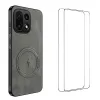 Coque OnePlus 15 Magnétique Nappa avec 2 verre trempé