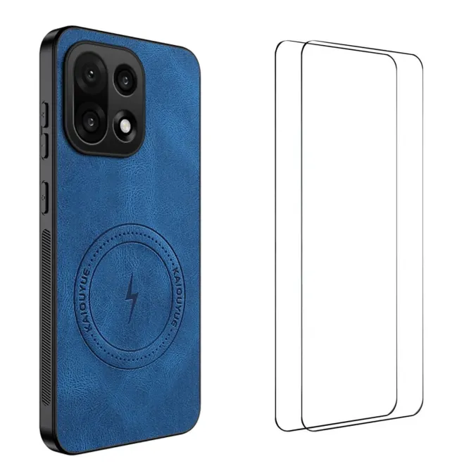 Coque OnePlus 15 Magnétique Nappa avec 2 verre trempé