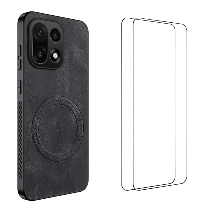 Coque OnePlus 15 Magnétique Nappa avec 2 verre trempé