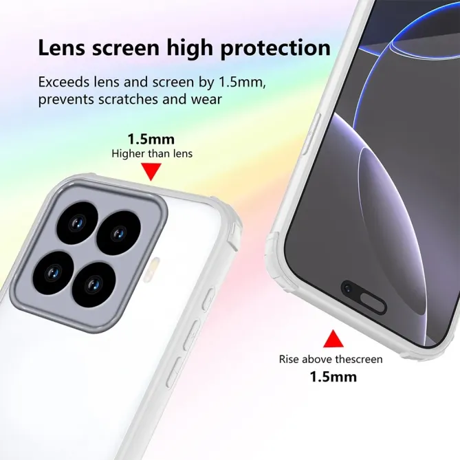 Coque Xiaomi 15T Pro Coins Renforcés Semi-Transparente