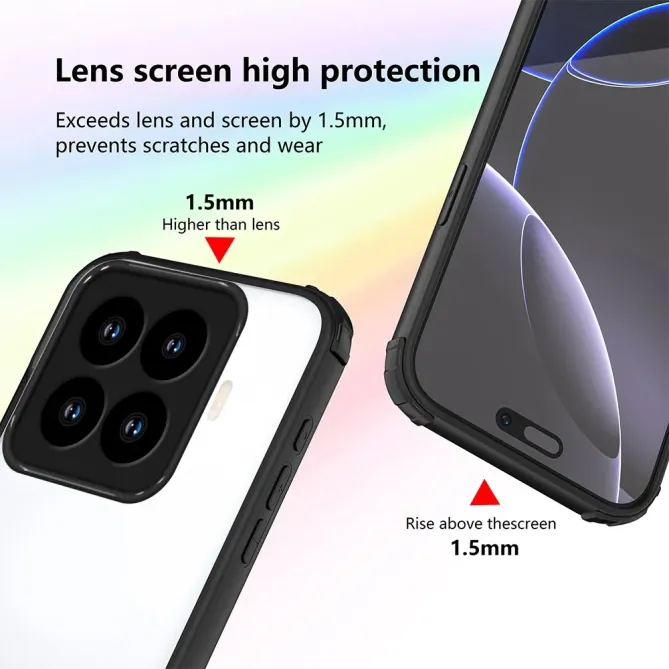 Coque Xiaomi 15T Pro Coins Renforcés Semi-Transparente