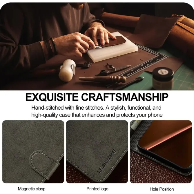 Housse Xiaomi 15T Pro Effet Cuir LC.IMEEKE