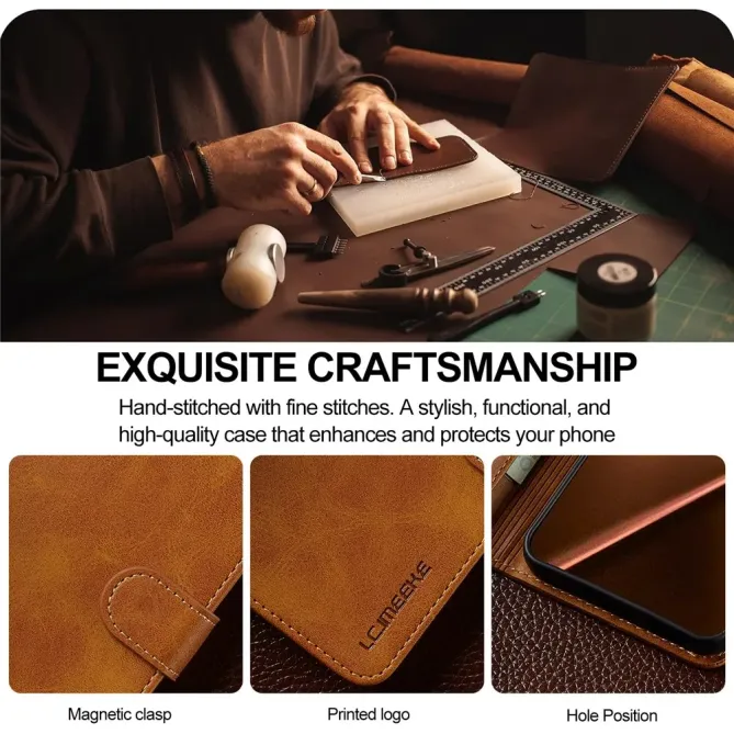 Housse Xiaomi 15T Pro Effet Cuir LC.IMEEKE