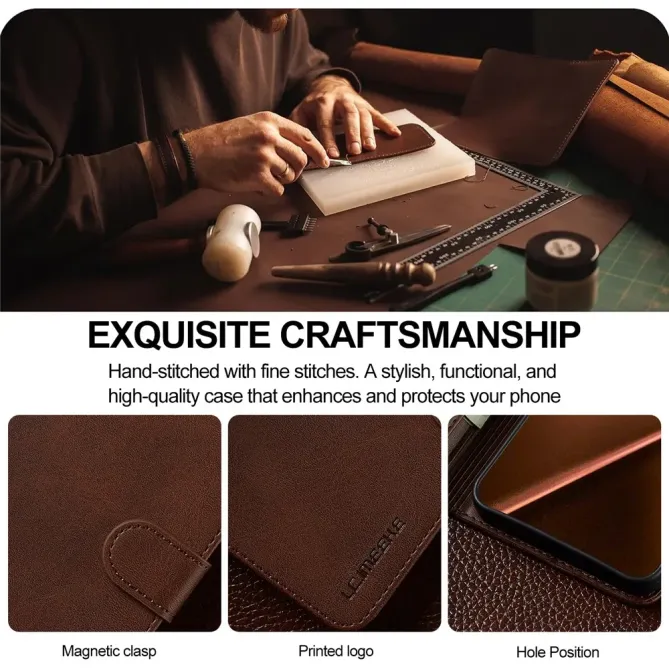 Housse Xiaomi 15T Pro Effet Cuir LC.IMEEKE