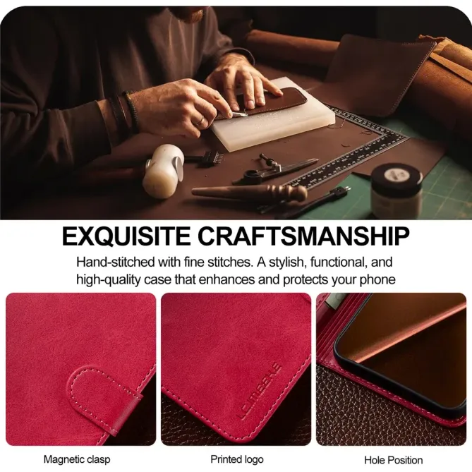 Housse Xiaomi 15T Pro Effet Cuir LC.IMEEKE