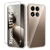 Coque transparente Xiaomi 15T Pro avec protection d'écran en verre tre