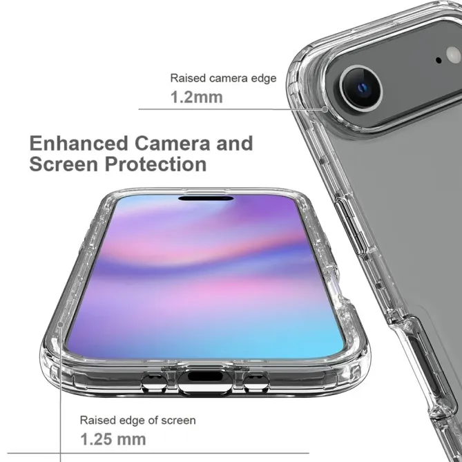 Coque iPhone Air transparent dégradé de couleur