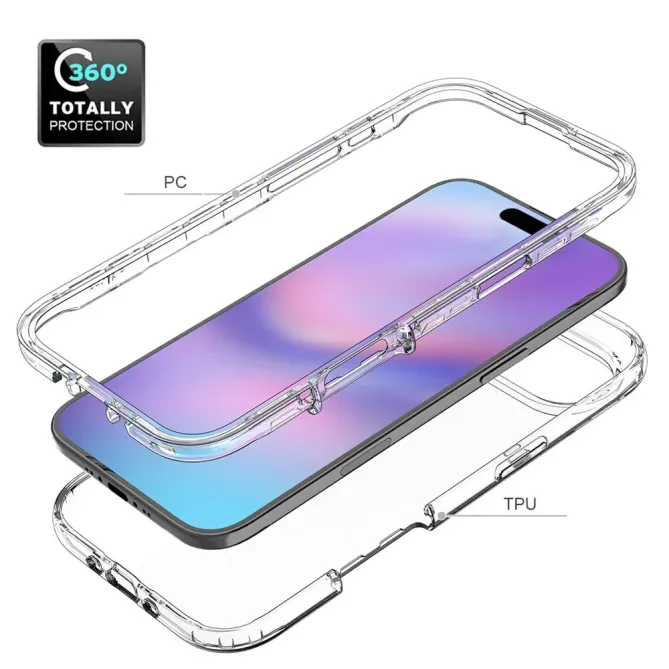 Coque iPhone Air transparent dégradé de couleur
