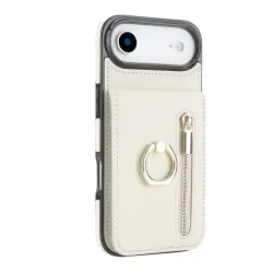 Coque iPhone Air Zippée RFID Porte-cartes Rétro