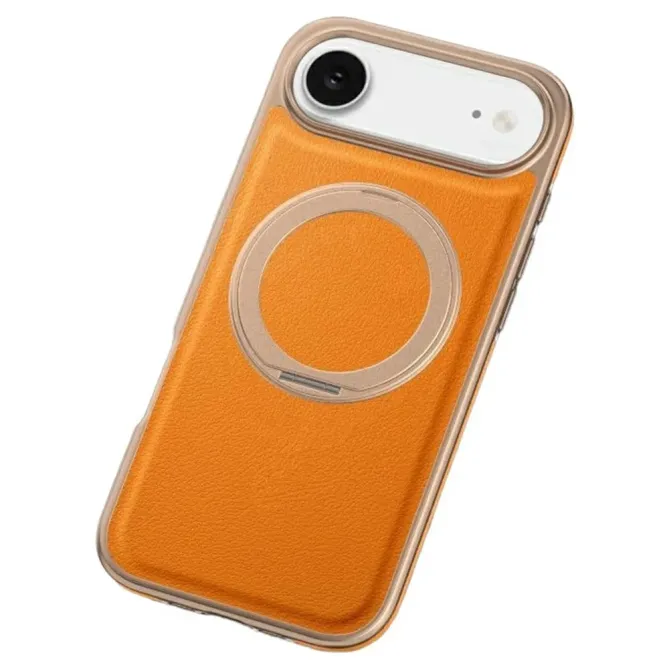 Coque iPhone Air Magnétique Support Rotatif Finition Métallisée