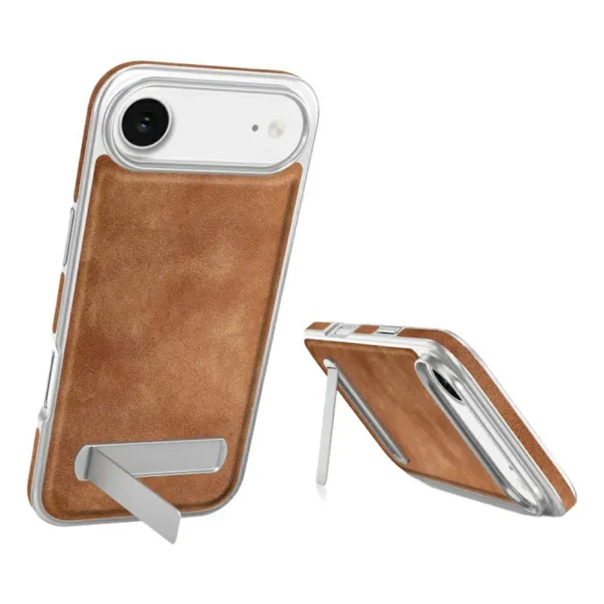 Coque iPhone Air Support Invisible Texture Cuir