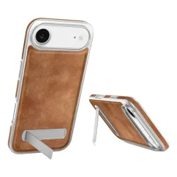 Coque iPhone Air Support Invisible Texture Cuir