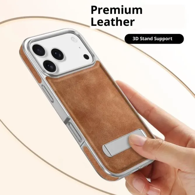 Coque iPhone Air Support Invisible Texture Cuir