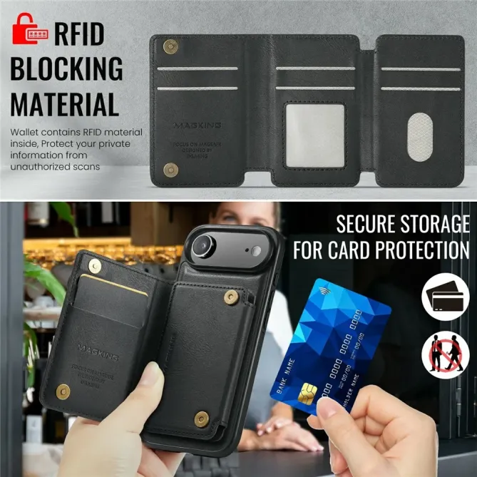 K3 Series | Coque iPhone Air Compatible MagSafe Style Cuir