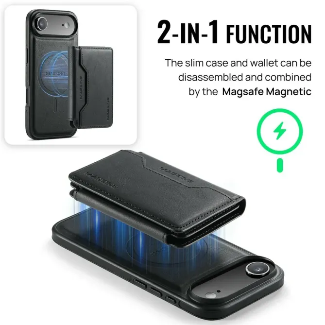 K3 Series | Coque iPhone Air Compatible MagSafe Style Cuir