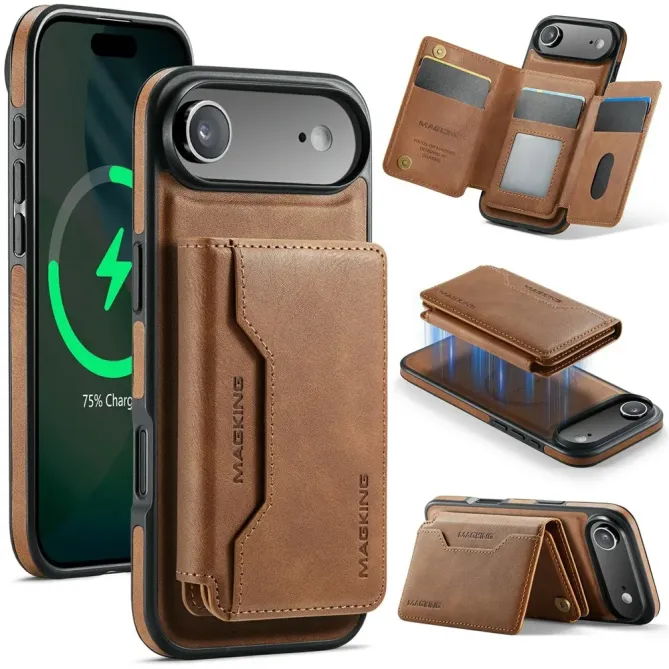 K3 Series | Coque iPhone Air Compatible MagSafe Style Cuir