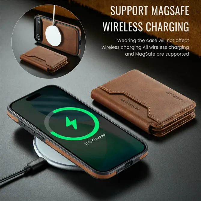 K3 Series | Coque iPhone Air Compatible MagSafe Style Cuir