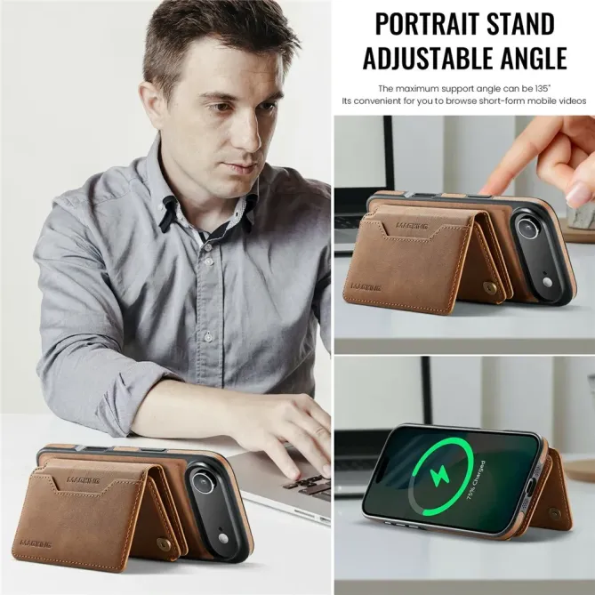 K3 Series | Coque iPhone Air Compatible MagSafe Style Cuir