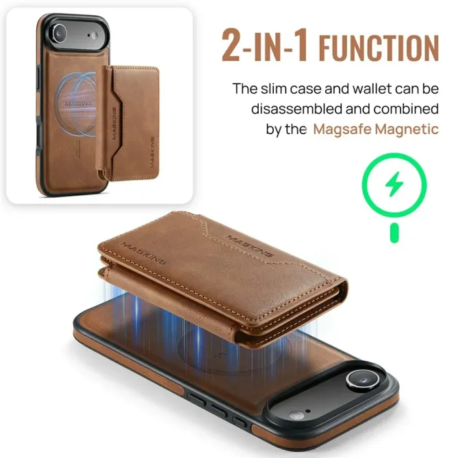 K3 Series | Coque iPhone Air Compatible MagSafe Style Cuir