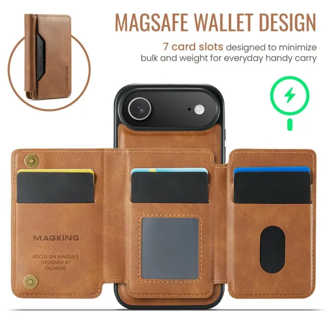 K3 Series | Coque iPhone Air Compatible MagSafe Style Cuir