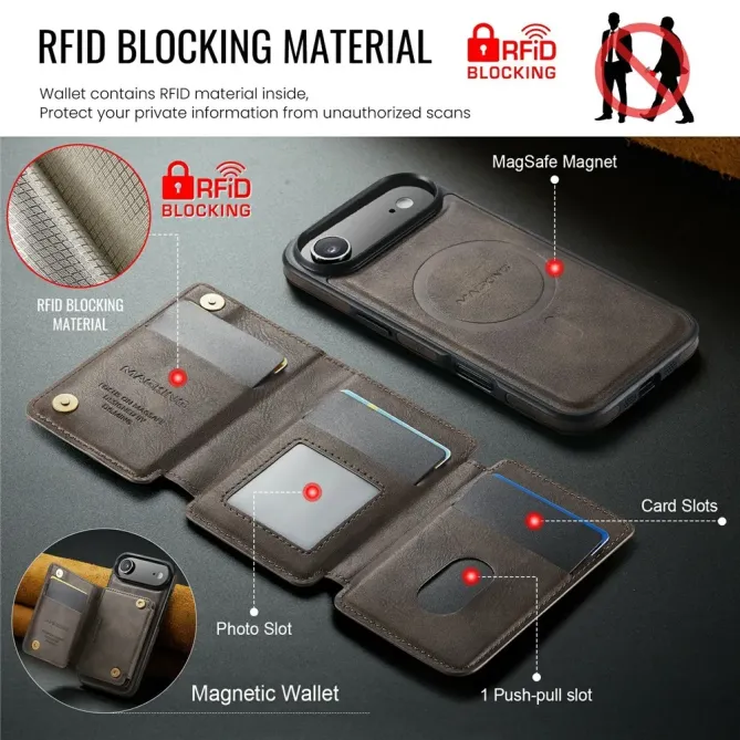 K3 Series | Coque iPhone Air Compatible MagSafe Style Cuir