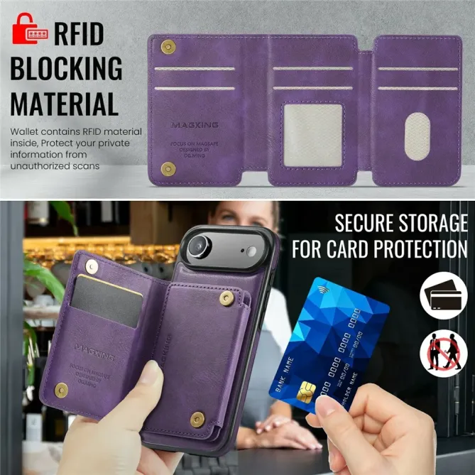 K3 Series | Coque iPhone Air Compatible MagSafe Style Cuir