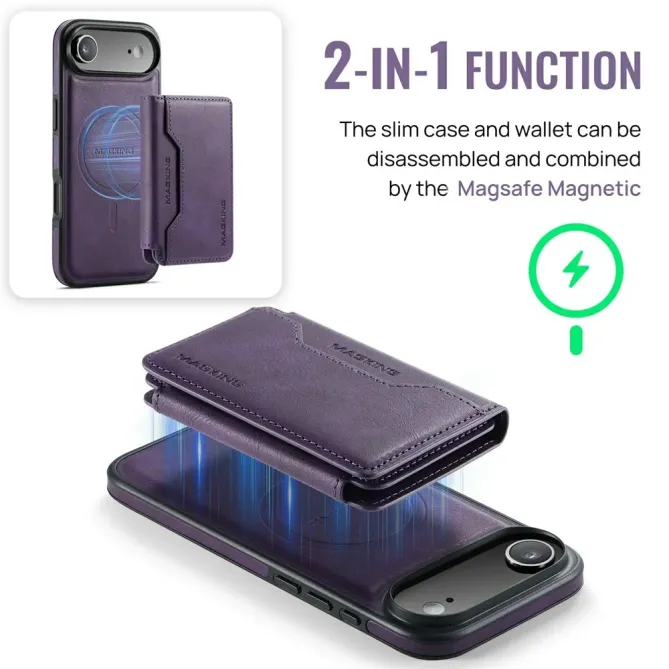 K3 Series | Coque iPhone Air Compatible MagSafe Style Cuir