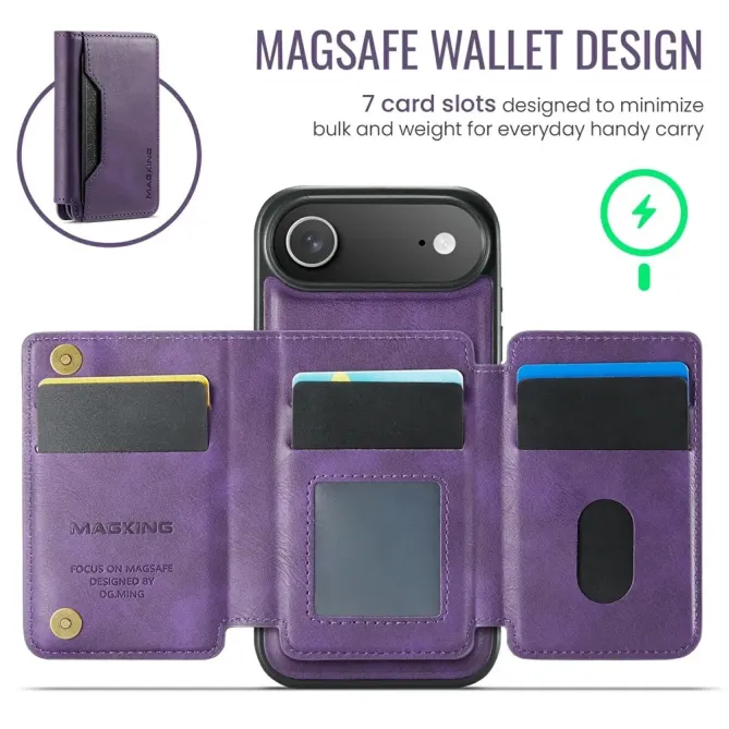 K3 Series | Coque iPhone Air Compatible MagSafe Style Cuir