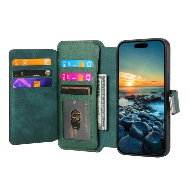 Housse iPhone Air Zippée Détachable | MW-02 Vert foncé - photo 2