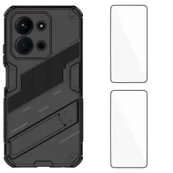 Coque Xiaomi Redmi 15C / Poco C85 4G HERA avec support et 2 verres tre