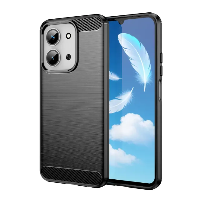 Coque Xiaomi Redmi 15C / Poco C85 4G flexible effet brossé avec verre 