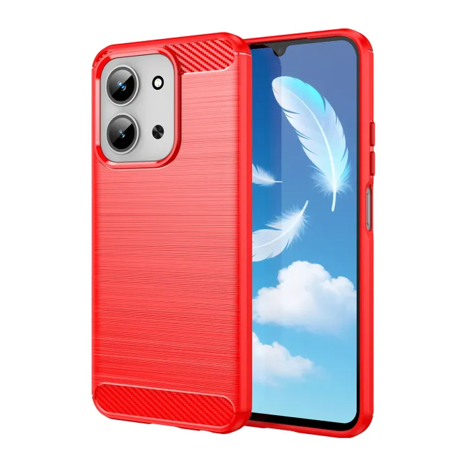 Coque Xiaomi Redmi 15C / Poco C85 4G flexible effet brossé avec verre 