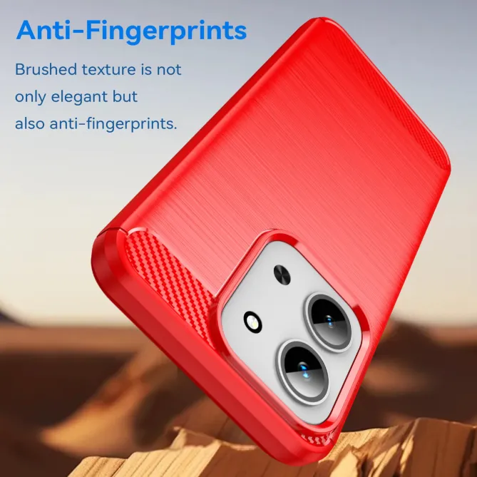 Coque Xiaomi Redmi 15C / Poco C85 4G flexible effet brossé avec verre 