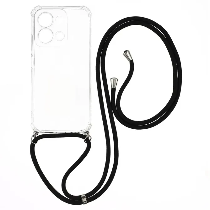 Coque Xiaomi Redmi 15C / Poco C85 4G transparente avec cordon | Cléos