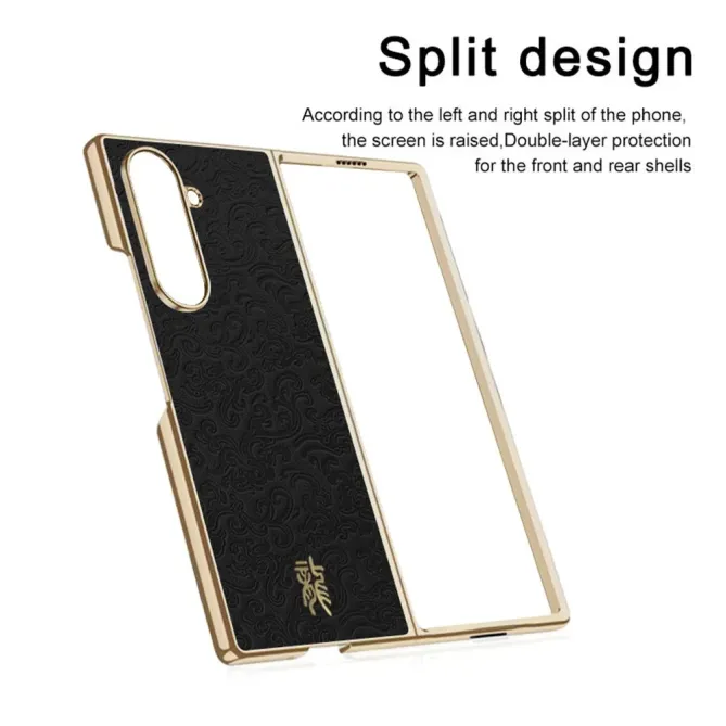 Coque Samsung Galaxy Z Fold 7 Loong Motif Doré
