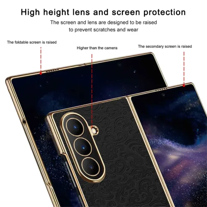 Coque Samsung Galaxy Z Fold 7 Loong Motif Doré