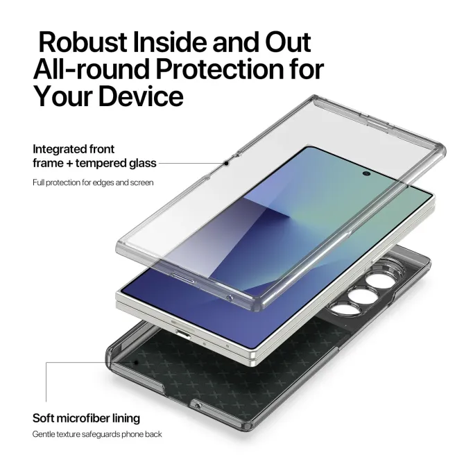 Coque Samsung Galaxy Z Fold 7 STEX Series avec Film Verre Trempé