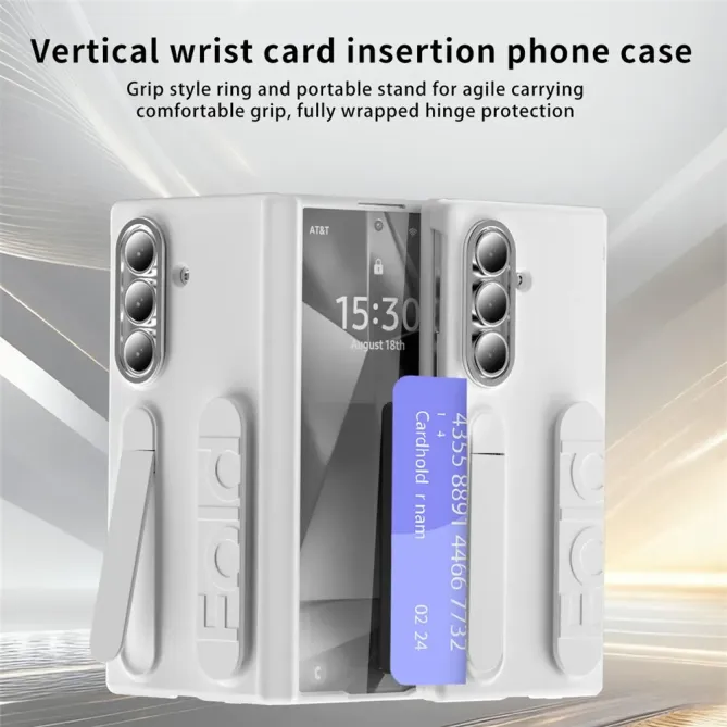 Coque Samsung Galaxy Z Fold 7 Support & Dragonne avec Porte-Carte