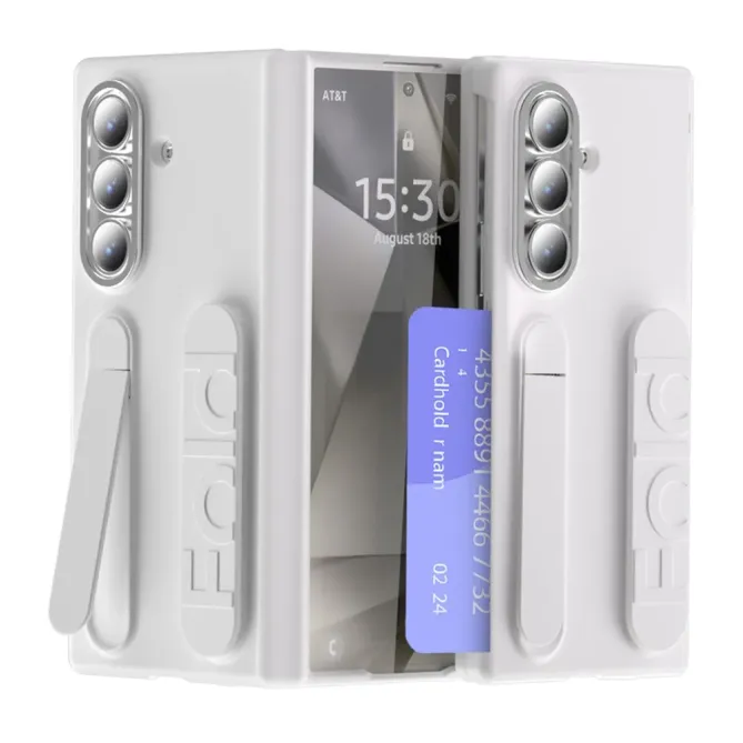 Coque Samsung Galaxy Z Fold 7 Support & Dragonne avec Porte-Carte