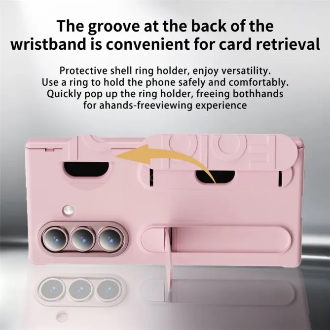 Coque Samsung Galaxy Z Fold 7 Support & Dragonne avec Porte-Carte