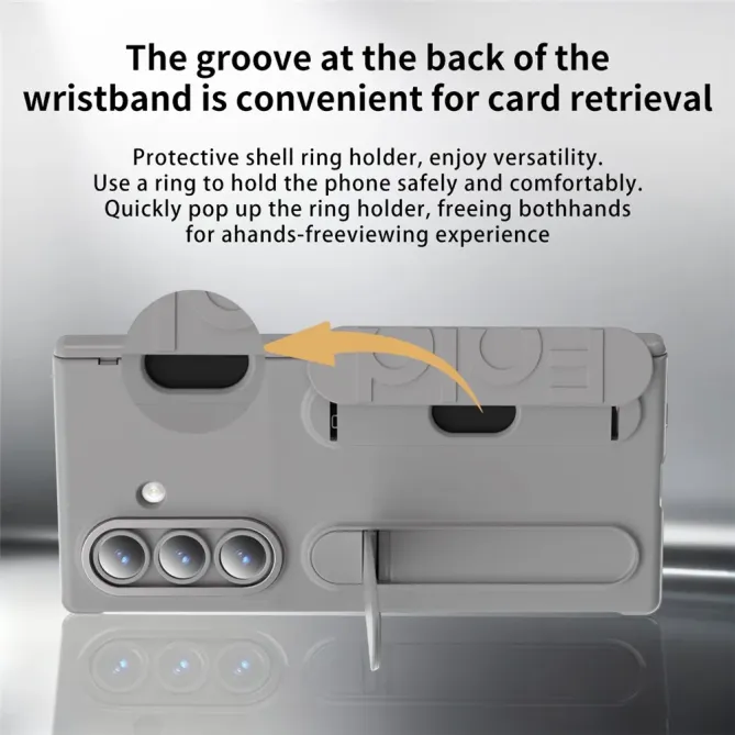 Coque Samsung Galaxy Z Fold 7 Support & Dragonne avec Porte-Carte