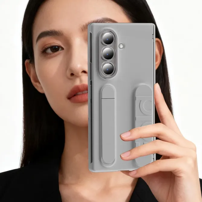 Coque Samsung Galaxy Z Fold 7 Support & Dragonne avec Porte-Carte