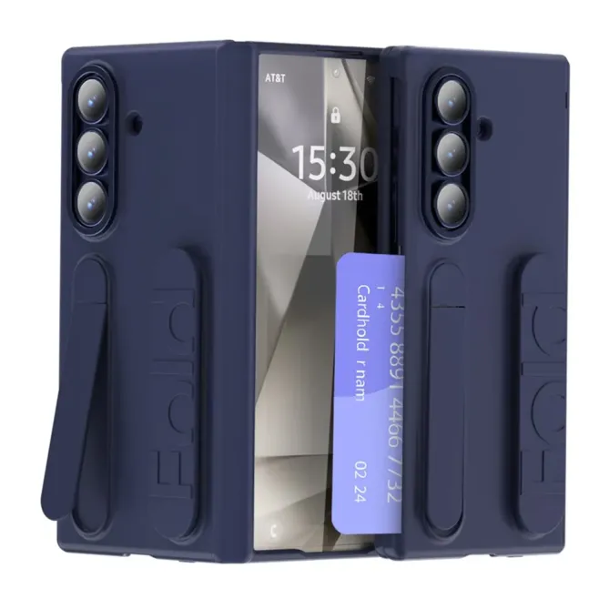 Coque Samsung Galaxy Z Fold 7 Support & Dragonne avec Porte-Carte