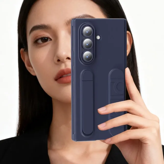 Coque Samsung Galaxy Z Fold 7 Support & Dragonne avec Porte-Carte